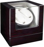Seiko TIMOG Double Automatic Watch Winder with Quite Japanese Motor Wooden Watch Winders for Automatic Watches 4 Rotation Modes
