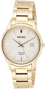 Seiko Men's SGEH72 Gold Stainless-Steel Japanese Quartz Diving Watch