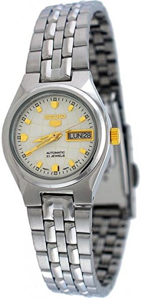 Seiko SYMK41K1 Women's Automatic Analogue Watch with Metallic Stainless Steel Bracelet