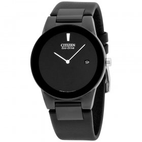 Citizen Men's Eco-Drive Axiom Black Leather Watch, AU1065-07E