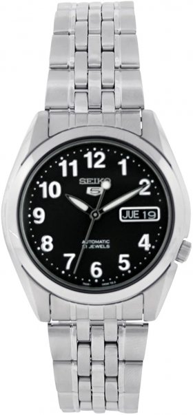 Seiko Sieko Men's SNK381K Stainless Steel Analog with Black Dial Watch