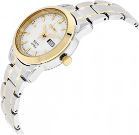 Seiko White Dial Stainless Steel Ladies Watch SUT162