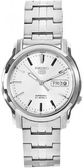 Seiko Men's SNKK65 5 Stainless Steel Siver Dial Watch