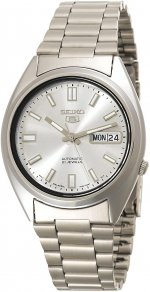 Seiko Men's SNXS73 5 Automatic White Dial Stainless-Steel Bracelet Watch
