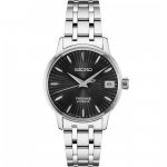 Seiko Presage SRP837 Stainless Steel Black Dial 34mm Automatic Women's Watch