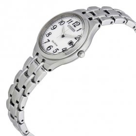 CITIZEN Women's Corso White Dial Stainless Steel Watch EW2480-59A