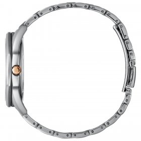 Citizen BM7496-56G Men's Corso Black Dial TT Bracelet Diamond Watch