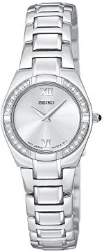 Seiko Women's SUJF09 Diamond Silver-Tone Watch