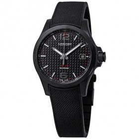 Longines Conquest V.H.P. Black Carbon Dial Men's Watch L3.716.2.66.9