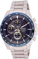 Seiko Chronograph Motor Sports 100m Blue Dial Watch SSB321P1