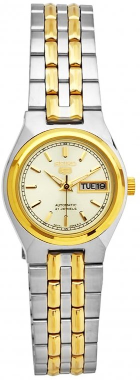 Seiko Sieko Women's SYM798 Two Tone Stainless Steel Analog with Gold Dial Watch