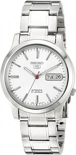 Seiko Men's SNK789 5 Automatic Stainless Steel Watch with White Dial