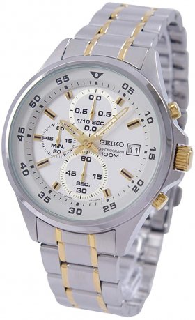 Seiko neo Sports Mens Analog Quartz Watch with Stainless Steel Bracelet SKS629P1