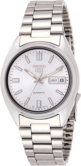 Seiko Men's SNXS73K 5 Stainless Steel Siver Dial Watch