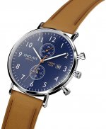 Seiko Enclave Pilot 41 Stainless Steel Quartz Chronograph Watches for Men with Analog Date