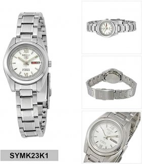 Seiko 5 #SYMK23K1 Women's Silver Dial Self Winding Automatic Watch