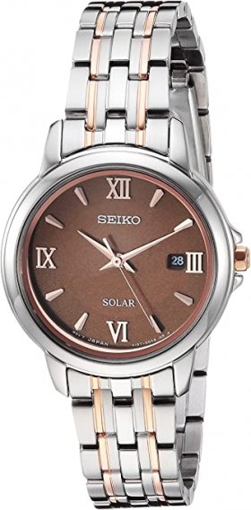 Seiko Women's SUT349 Ladies Dress Analog Display Japanese Quartz Silver Watch