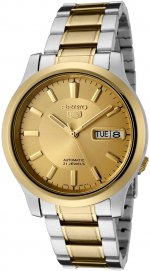 Seiko Men's SNK792 5 Automatic Gold Dial Two-Tone Stainless Steel Watch