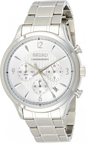 Seiko Conceptual Chronograph Quartz Silver Dial Men's Watch SSB337