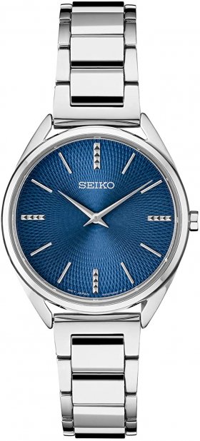 Seiko Women's Japanese Quartz Stainless Steel Strap, Silver, 0 Casual Watch (Model: SWR033)