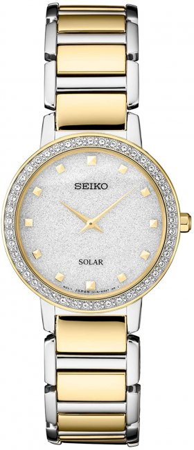 Seiko Women's Japanese Quartz Stainless Steel Strap, Silver, 0 Casual Watch (Model: SUP434)