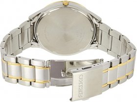 Seiko Classic White Dial Two-tone Mens Watch SGEG96