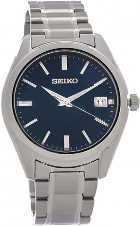 Seiko Men's Essentials Japanese Quartz With Stainless Steel Strap, Silver (Model: SUR309)