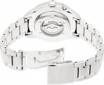 Seiko SRN043P1 Men's Automatic Watch Analogue Watch-White Face-Grey Steel Bracelet