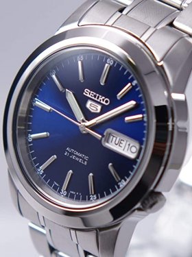 Seiko Men's SNKE51K1S Stainless-Steel Analog with Blue Dial Watch