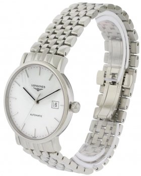 Longines Elegant White Dial Stainless Steel Men's Watch L48104126