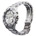 Citizen White Dial Stainless Steel and Ceramic Ladies Watch FB1230-50A