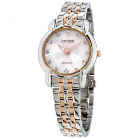 Citizen Jolie White Dial Stainless Steel Ladies Watch EM0716-58A