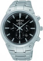 Seiko Men's SSC317 Analog Display Analog Quartz Silver Watch