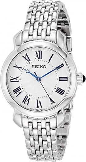 Seiko Women's Essentials Japanese Quartz Stainless Steel Strap, Silver, 12 Casual Watch (Model: SUR629)