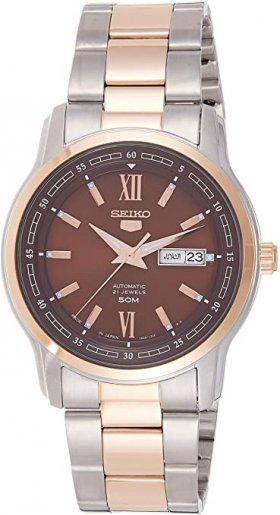 Seiko 5 Automatic Brown Dial Men's Watch SNKP18J1