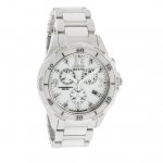 Citizen White Dial Stainless Steel and Ceramic Ladies Watch FB1230-50A