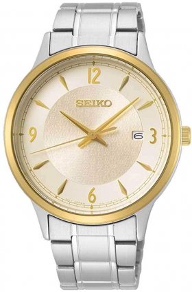 Seiko Essentials Quartz Champagne Dial Men's Watch SGEH92P1