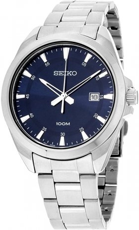 Seiko Blue Dial Stainless Steel Men's Watch SUR207