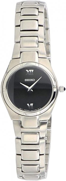 Seiko Dress Steel Black Ladies Watch SUJD53