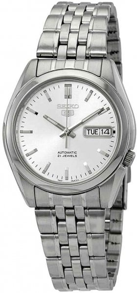 Seiko Series 5 Automatic Silver Dial Men's Watch SNK355