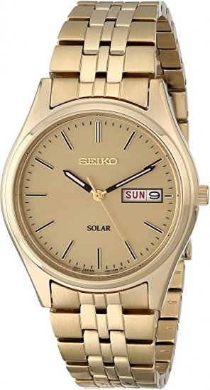 Seiko Men\'s SNE036 Stainless Steel Solar Watch