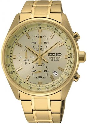 Seiko Analog Business Quartz Mens Chronograph SSB382P1