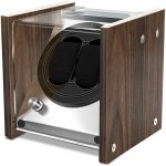 Seiko Watch Winder Smith Watch Winder Walnut Wooden Veneer for Couple Size Automatic Watches, Limited Edition