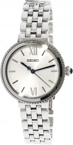 Seiko Men's Kinetic SRZ507 Silver Stainless-Steel Japanese Quartz Fashion Watch