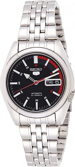 Seiko Men\'s SNK375K Automatic Stainless Steel Watch