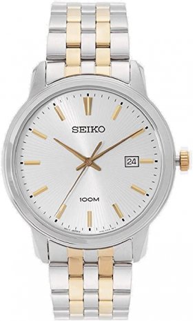 Seiko Men's SUR263 Silver Stainless-Steel Japanese Quartz Dress Watch