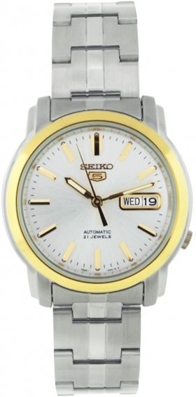 Seiko Men's SNKK72 Stainless Steel Analog with Silver Dial Watch