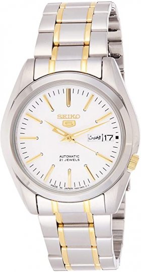 Seiko 5 Automatic White Dial Men's Watch SNKL47J1