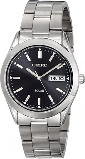 Seiko Men's SNE039 Stainless Steel Solar Watch