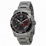 Longines Hydroconquest Chronograph Black Dial Stainless Steel Mens Watch L36964536